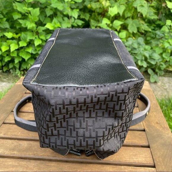 Tommy Hilfiger Black Nylon Signature  Satchel - Picture 8 of 13